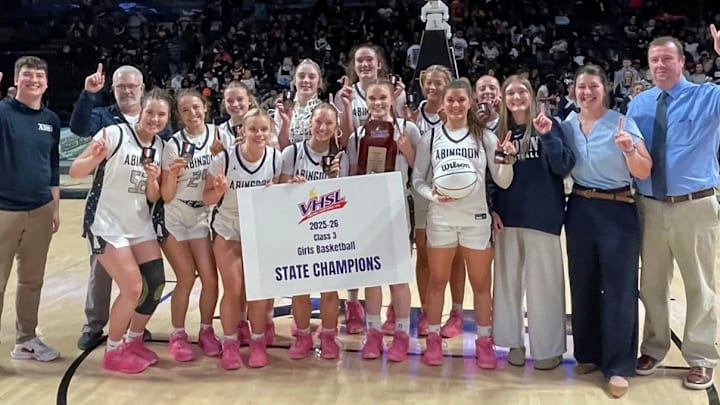 Abingdon High girls basketball won its first title (Class 3) over the weekend at the Virginia state public championships at Virginia Commonwealth University. The Falcons debut at No. 22 in the final High School on SI Virginia Top 25 poll. Abingdon High girls basketball won its first title (Class 3) over the weekend at the Virginia state public championships at Virginia Commonwealth University. The Falcons debut at No. 22 in the final High School on SI Virginia Top 25 poll.