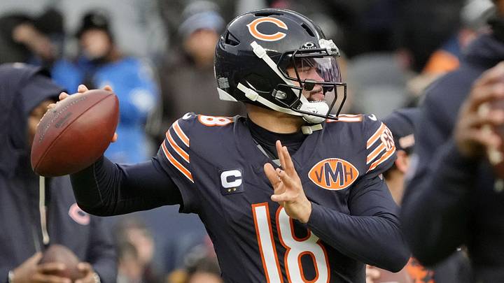 Chicago Bears quarterback Caleb Williams will be on the cover of the 2027 Madden Video game. Chicago Bears quarterback Caleb Williams will be on the cover of the 2027 Madden Video game.