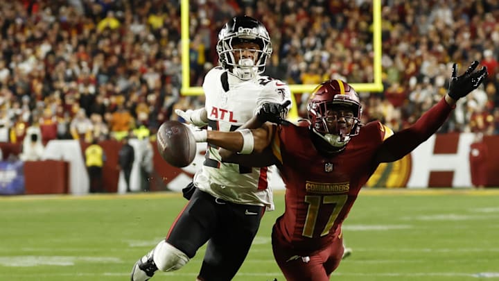 Washington Commanders wide receiver Terry McLaurin and Atlanta Falcons cornerback A.J. Terrell are doubts for Sunday's game. Washington Commanders wide receiver Terry McLaurin and Atlanta Falcons cornerback A.J. Terrell are doubts for Sunday's game.