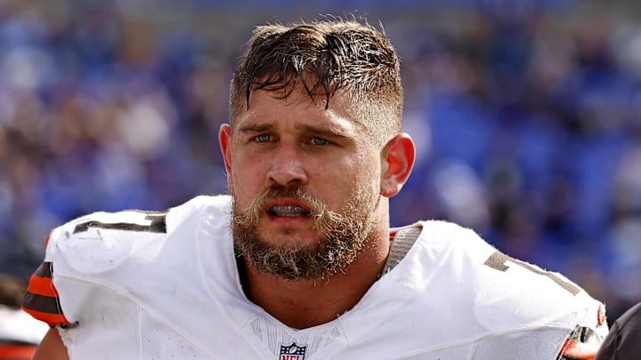 Former Cleveland Browns guard Wyatt Teller during a game Former Cleveland Browns guard Wyatt Teller during a game