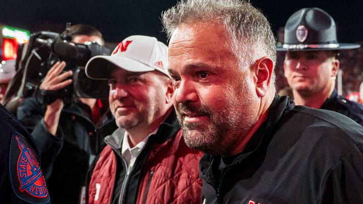 Athletic director Troy Dannen, left, with head coach Matt Rhule. Athletic director Troy Dannen, left, with head coach Matt Rhule.