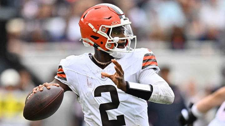 Aug 15, 2026; Chicago, Illinois, USA; Cleveland Browns quarterback Shedeur Sanders (2) passes the ball againnst the Chicago Bears during the second half at Soldier Field. Mandatory Credit: Patrick Gorski-Imagn Images Aug 15, 2026; Chicago, Illinois, USA; Cleveland Browns quarterback Shedeur Sanders (2) passes the ball againnst the Chicago Bears during the second half at Soldier Field. Mandatory Credit: Patrick Gorski-Imagn Images