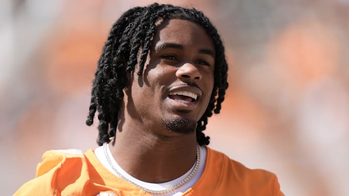 Tennessee defensive back Jermod McCoy (3) before a college football game between Tennessee and UAB at Neyland Stadium in Knoxville, Tenn., on Sept. 20, 2025.