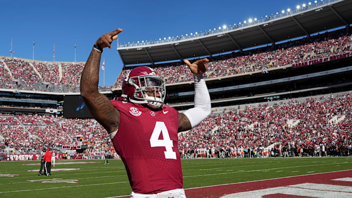 Alabama quarterback Jalen Milroe