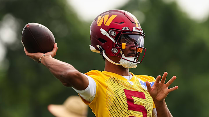 Washington Commanders quarterback Jayden Daniels