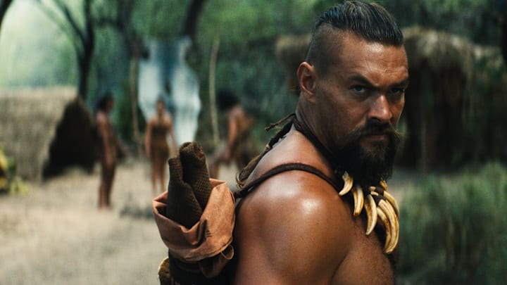 Jason Momoa in "Chief of War," premiering August 1, 2025 on Apple TV+.