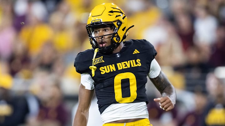 Oct 25, 2025; Tempe, Arizona, USA; Arizona State Sun Devils defensive back Rodney Bimage Jr. (0) against the Houston Cougars at Mountain America Stadium. Mandatory Credit: Mark J. Rebilas-Imagn Images Oct 25, 2025; Tempe, Arizona, USA; Arizona State Sun Devils defensive back Rodney Bimage Jr. (0) against the Houston Cougars at Mountain America Stadium. Mandatory Credit: Mark J. Rebilas-Imagn Images
