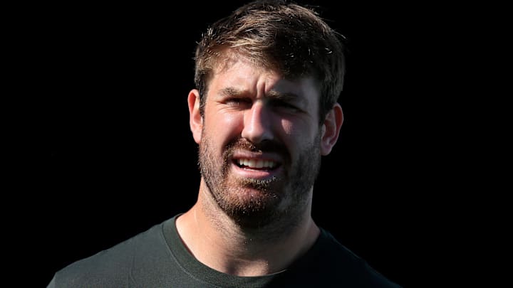 Jacksonville Jaguars offensive tackle Walker Little (72) walks on the field before an NFL football game at EverBank Stadium, Sunday, Nov. 16, 2025 in Jacksonville, Fla. The Jacksonville Jaguars defeated the Los Angeles Chargers 35-6. Jacksonville Jaguars offensive tackle Walker Little (72) walks on the field before an NFL football game at EverBank Stadium, Sunday, Nov. 16, 2025 in Jacksonville, Fla. The Jacksonville Jaguars defeated the Los Angeles Chargers 35-6.