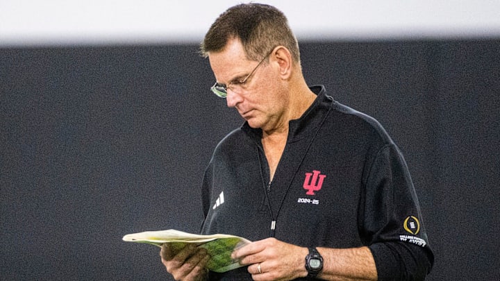 Head Coach Curt Cignetti at Indiana University football practice on Thursday, July 31, 2025.
