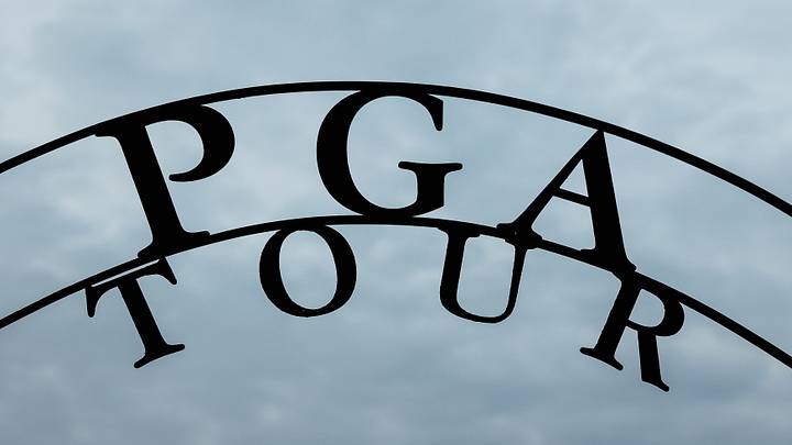 PGA Tour sign; Stephen Lew PGA Tour sign; Stephen Lew