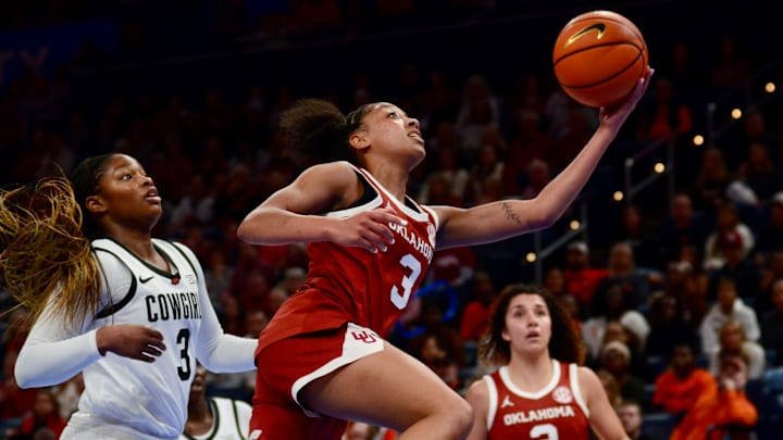 Oklahoma guard Zya Vann attempts a layup against Oklahoma State. Vann's improvement has helped the Sooners win 10 consecutive games, their longest streak since 2008-09. Oklahoma guard Zya Vann attempts a layup against Oklahoma State. Vann's improvement has helped the Sooners win 10 consecutive games, their longest streak since 2008-09.