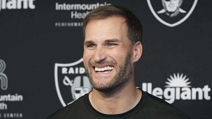 Las Vegas Raiders quarterback Kirk Cousins Las Vegas Raiders quarterback Kirk Cousins