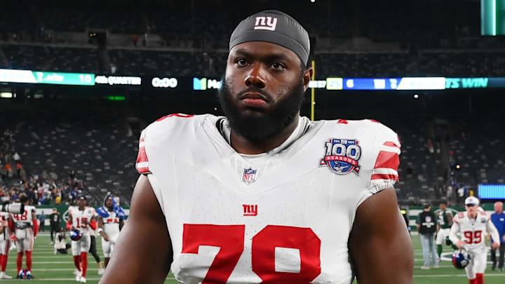 New York Giants offensive tackle Andrew Thomas New York Giants offensive tackle Andrew Thomas