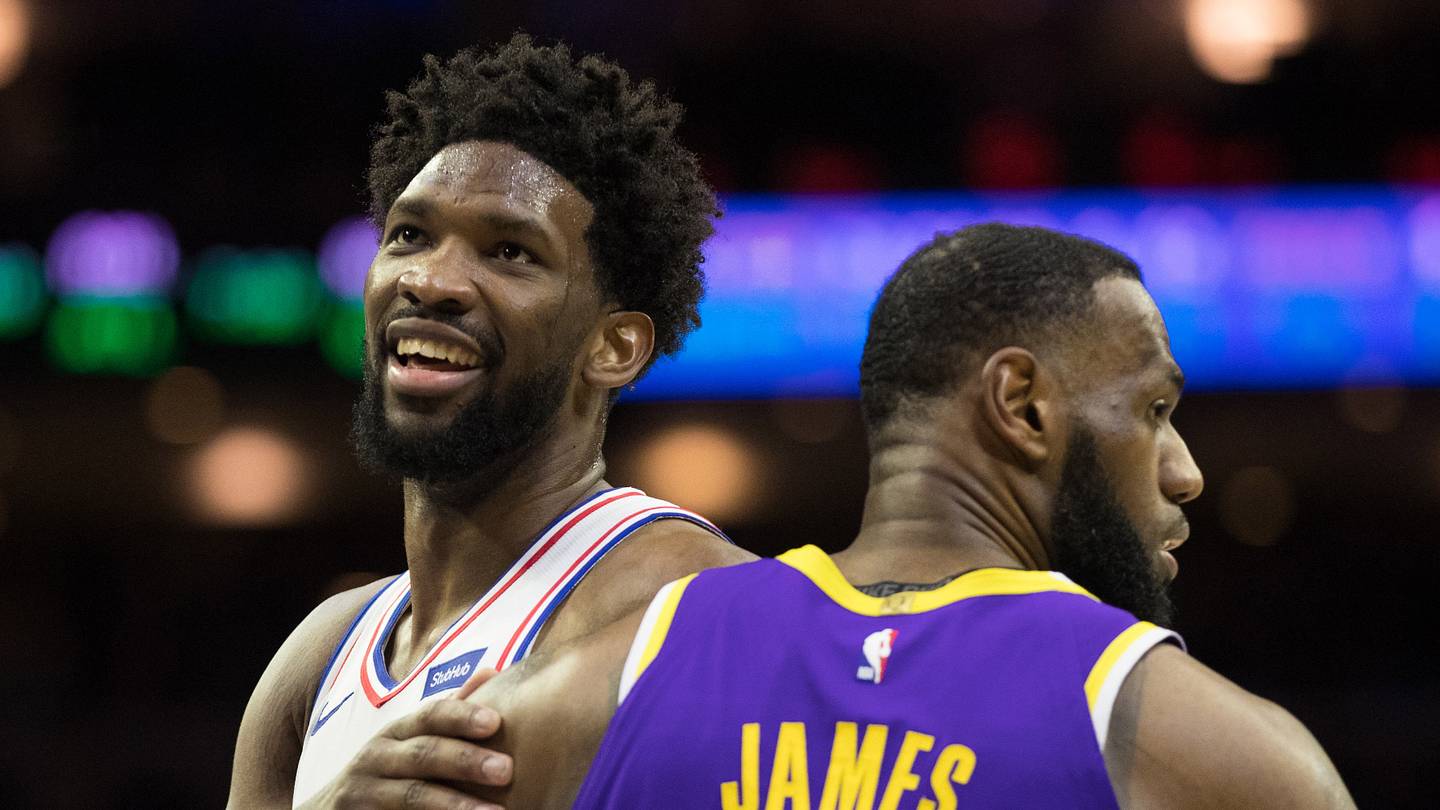 76ers' LeBron James pours cold water on Joel Embiid trade narrative