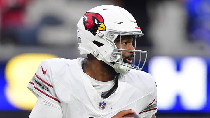 Jan 4, 2026; Inglewood, California, USA; Arizona Cardinals quarterback Jacoby Brissett (7) rolls out against the Los Angeles Rams during the second half at SoFi Stadium. Mandatory Credit: Gary A. Vasquez-Imagn Images Jan 4, 2026; Inglewood, California, USA; Arizona Cardinals quarterback Jacoby Brissett (7) rolls out against the Los Angeles Rams during the second half at SoFi Stadium. Mandatory Credit: Gary A. Vasquez-Imagn Images