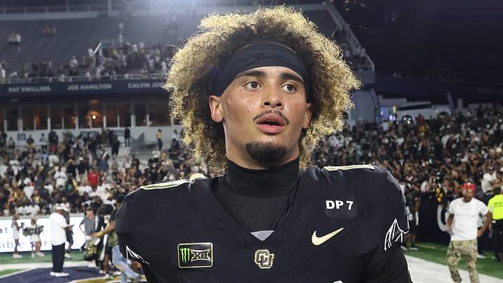 Sep 3, 2026; Atlanta, Georgia, USA;  Colorado Buffaloes quarterback Julian Lewis (10) walks off the field after defeating the Georgia Tech Yellow Jackets at Bobby Dodd Stadium at Hyundai Field.  Mandatory Credit: Brett Davis-Imagn Images