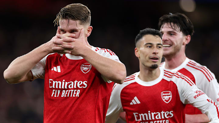 Viktor Gyökeres (left) scored a brace on the night.