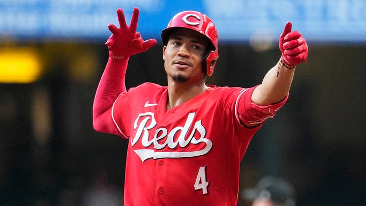 Cincinnati Reds right fielder Noelvi Marte (4) rounds the bases