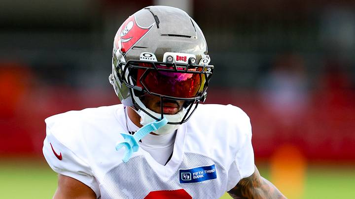 Aug 6, 2026; Tampa, FL, USA; Tampa Bay Buccaneers wide receiver Emeka Egbuka (2) participates in training camp at AdventHealth Training Center. Mandatory Credit: Nathan Ray Seebeck-Imagn Images Aug 6, 2026; Tampa, FL, USA; Tampa Bay Buccaneers wide receiver Emeka Egbuka (2) participates in training camp at AdventHealth Training Center. Mandatory Credit: Nathan Ray Seebeck-Imagn Images