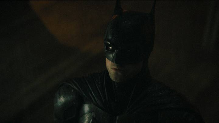 ROBERT PATTINSON as Batman in Warner Bros. Pictures’ action adventure “THE BATMAN,” a Warner Bros. Pictures release. Courtesy of Warner Bros. Pictures/ ™ & © DC Comics. Pictures release. © 2021 Warner Bros. Entertainment Inc. All Rights Reserved.