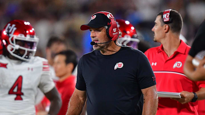 Utah Utes head coach Kyle Whittingham. 