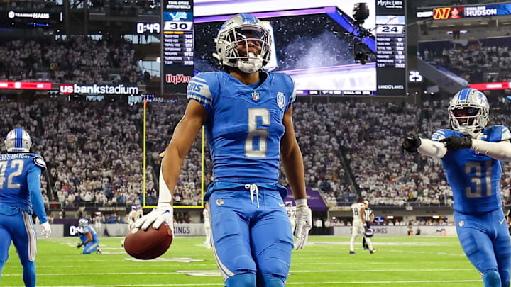 Detroit Lions safety Ifeatu Melifonwu (6).