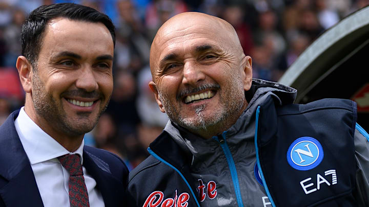 Luciano Spalletti (R), head coach of SSC Napoli, and... Luciano Spalletti (R), head coach of SSC Napoli, and...