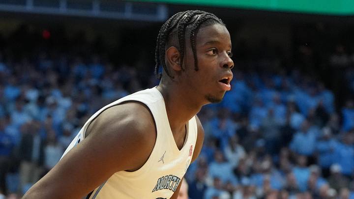 Feb 7, 2026; Chapel Hill, North Carolina, USA; North Carolina Tar Heels forward Caleb Wilson (8) with the ball in the second half at Dean E. Smith Center. Mandatory Credit: Bob Donnan-Imagn Images Feb 7, 2026; Chapel Hill, North Carolina, USA; North Carolina Tar Heels forward Caleb Wilson (8) with the ball in the second half at Dean E. Smith Center. Mandatory Credit: Bob Donnan-Imagn Images