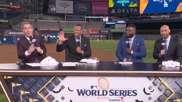 Alex Rodriguez worked hard for this high-five. 