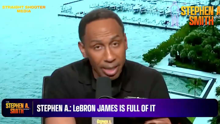 Stephen A. Smith calls LeBron James a liar on his podcast. 