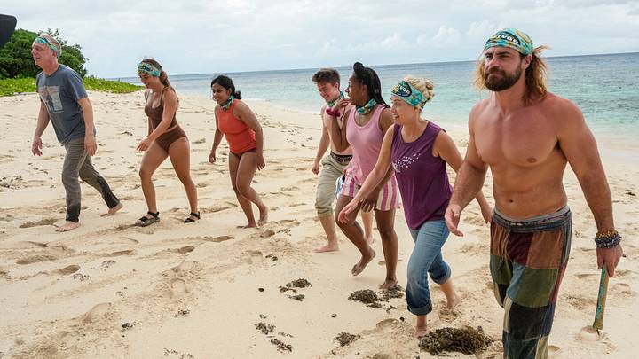 “Epic Party” – 24 returning players are abandoned on the islands of Fiji for a monumental 50th season, with the chance to win $1 million. The theme of the season, “In the Hands of the Fans,” quickly materializes as decisions from the fan vote swiftly and forcefully impact the game in Survivor 50. Photo: Robert Voets/CBS ©2025 CBS Broadcasting, Inc. All Rights Reserved.
“Epic Party” – 24 returning players are abandoned on the islands of Fiji for a monumental 50th season, with the chance to win $1 million. The theme of the season, “In the Hands of the Fans,” quickly materializes as decisions from the fan vote swiftly and forcefully impact the game in Survivor 50. Photo: Robert Voets/CBS ©2025 CBS Broadcasting, Inc. All Rights Reserved.