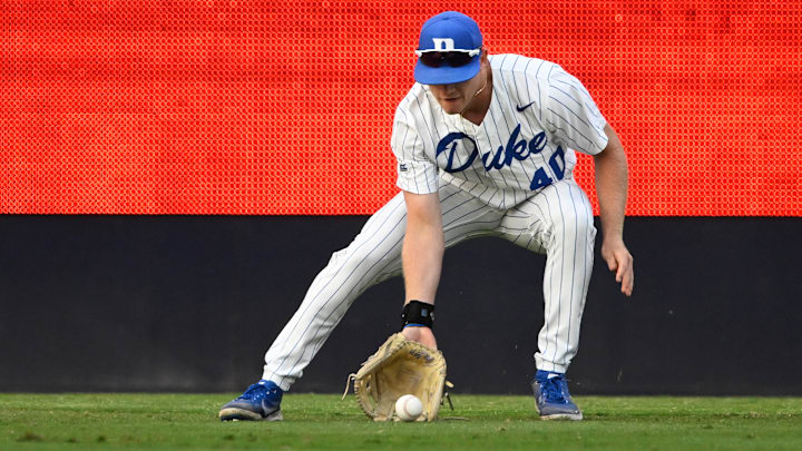 Tyler Albright fields a grounder