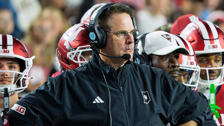 Indiana Head Coach Curt Cignetti during the Indiana versus Northwestern football game at Memorial Stadium on Friday, Sept. 25, 2026. Indiana Head Coach Curt Cignetti during the Indiana versus Northwestern football game at Memorial Stadium on Friday, Sept. 25, 2026.