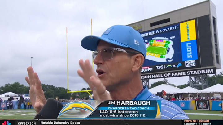Jim Harbaugh is fired up for the season to start.