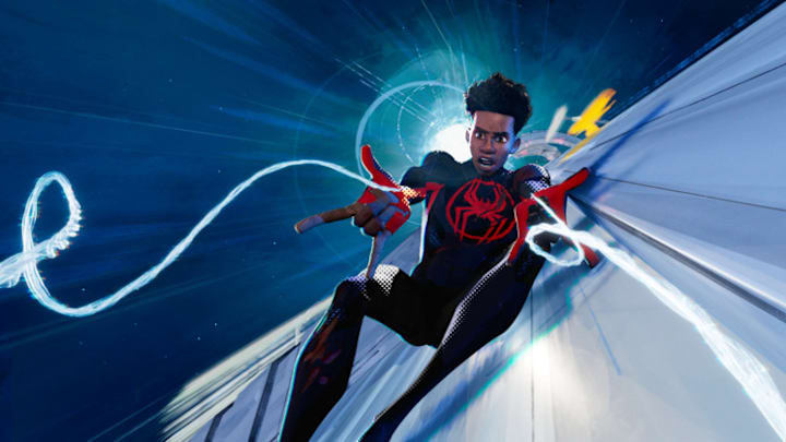 Spider-Man/Miles Morales (Shameik Moore) in Columbia Pictures and Sony Pictures Animations SPIDER-MAN: ACROSS THE SPIDER-VERSE.