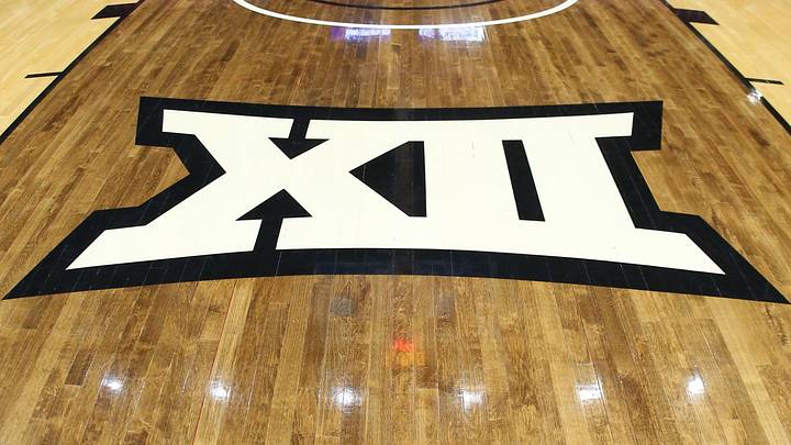 Jan 4, 2020; Lubbock, Texas, USA; The Big 12 Logo at United Supermarkets Arena before the game against the Texas Tech Red Raiders and the Oklahoma State Cowboys. Mandatory Credit: Michael C. Johnson-USA TODAY Sports Jan 4, 2020; Lubbock, Texas, USA; The Big 12 Logo at United Supermarkets Arena before the game against the Texas Tech Red Raiders and the Oklahoma State Cowboys. Mandatory Credit: Michael C. Johnson-USA TODAY Sports