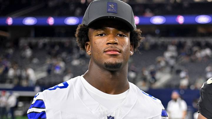 Dallas Cowboys safety Caleb Downs poses for a photo after the game between the Cowboys and the Saints. Dallas Cowboys safety Caleb Downs poses for a photo after the game between the Cowboys and the Saints.
