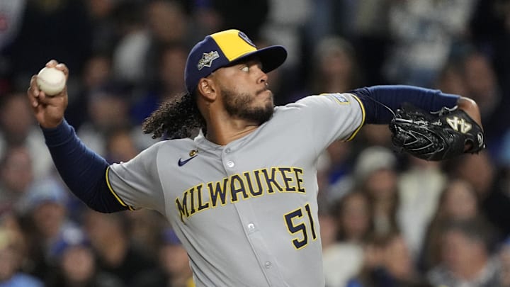 The Mets traded for pitcher Freddy Peralta from the Brewers. The Mets traded for pitcher Freddy Peralta from the Brewers.