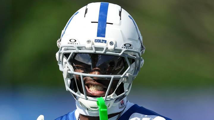 Indianapolis Colts wide receiver Laquon Treadwell smiles Indianapolis Colts wide receiver Laquon Treadwell smiles