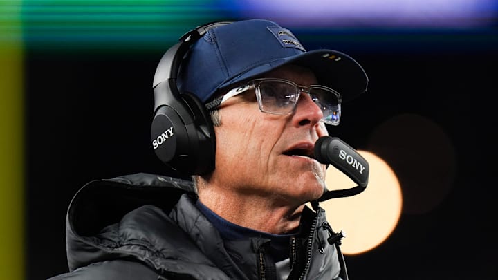 Chargers head coach Jim Harbaugh