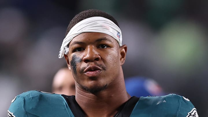 Philadelphia Eagles linebacker Nolan Smith Jr. (3) against the Dallas Cowboys.