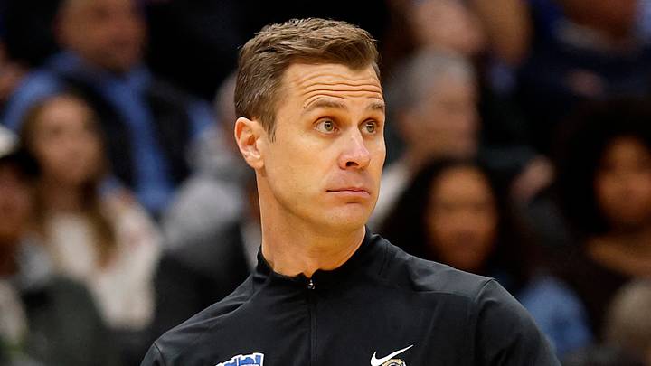 Mar 27, 2026; Washington, DC, USA; Duke Blue Devils head coach Jon Scheyer reacts in the first half during a Sweet Sixteen game of the East Regional of the men's 2026 NCAA Tournament at Capital One Arena. Mandatory Credit: Geoff Burke-Imagn Images Mar 27, 2026; Washington, DC, USA; Duke Blue Devils head coach Jon Scheyer reacts in the first half during a Sweet Sixteen game of the East Regional of the men's 2026 NCAA Tournament at Capital One Arena. Mandatory Credit: Geoff Burke-Imagn Images