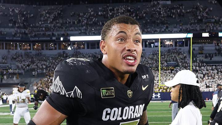 Sep 3, 2026; Atlanta, Georgia, USA; Colorado Buffaloes defensive back Randon Fontenette (7) reacts after the game against the Georgia Tech Yellow Jackets at Bobby Dodd Stadium at Hyundai Field. Sep 3, 2026; Atlanta, Georgia, USA; Colorado Buffaloes defensive back Randon Fontenette (7) reacts after the game against the Georgia Tech Yellow Jackets at Bobby Dodd Stadium at Hyundai Field.