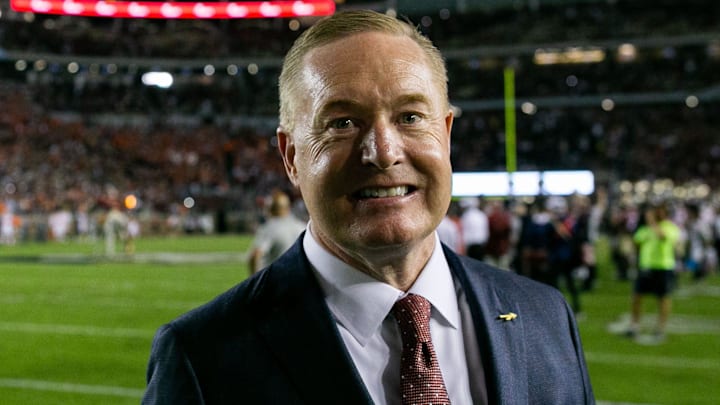 Florida State University Athletic Director Michael Alford poses for a portrait before kickoff of the game between the Seminoles and the Clemson Tigers at Doak Campbell Stadium on Saturday, Oct. 15, 2022.

Alford005
