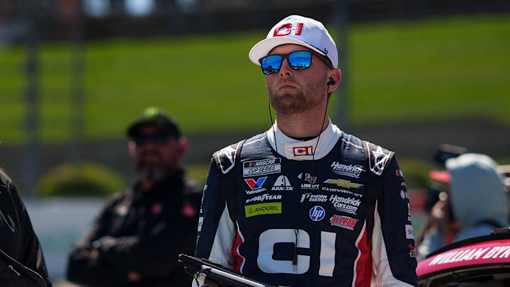 William Byron will begin his quest for a fourth Martinsville Speedway grandfather clock from the second starting spot in Sunday's Cook Out 400. William Byron will begin his quest for a fourth Martinsville Speedway grandfather clock from the second starting spot in Sunday's Cook Out 400.