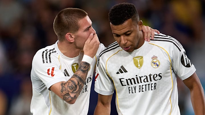 Both Franco Mastantuono (left) and Kylian Mbappé left international duty with injuries.