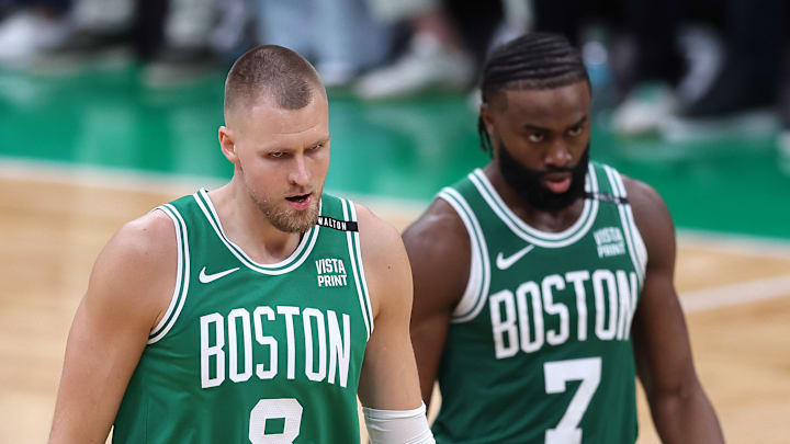 Boston Celtics, Kristaps Porzingis, Jaylen Brown, Derrick White, NBA Trade Rumors