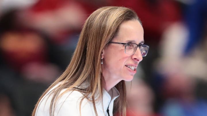 Colorado Buffaloes head coach Jr. Payne applauds players during the second round game of the Big 12 Tournament inside T-Mobile Center in Kansas City, Missouri on Thursday, March 5, 2026.