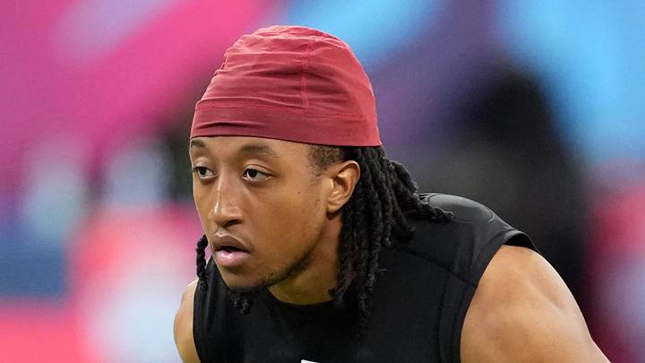 Arkansas defensive back Julian Neal during the NFL Scouting Combine