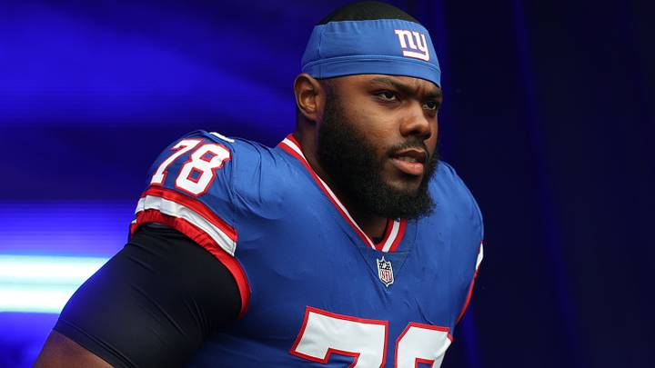 New York Giants offensive tackle Andrew Thomas New York Giants offensive tackle Andrew Thomas